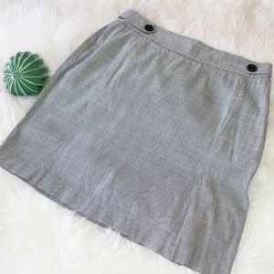 Ann Taylor Stretch Plaid Skirt